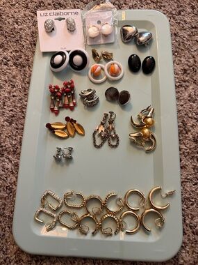 Lot of Clip On or Screw Back Earrings